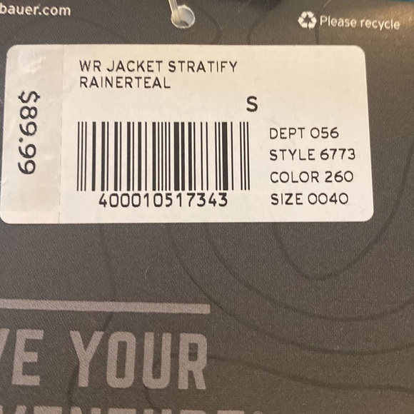 NWT Eddie Bauer Stratify Jacket - Small, fits like Medium - New with Tags - Picture 9 of 9